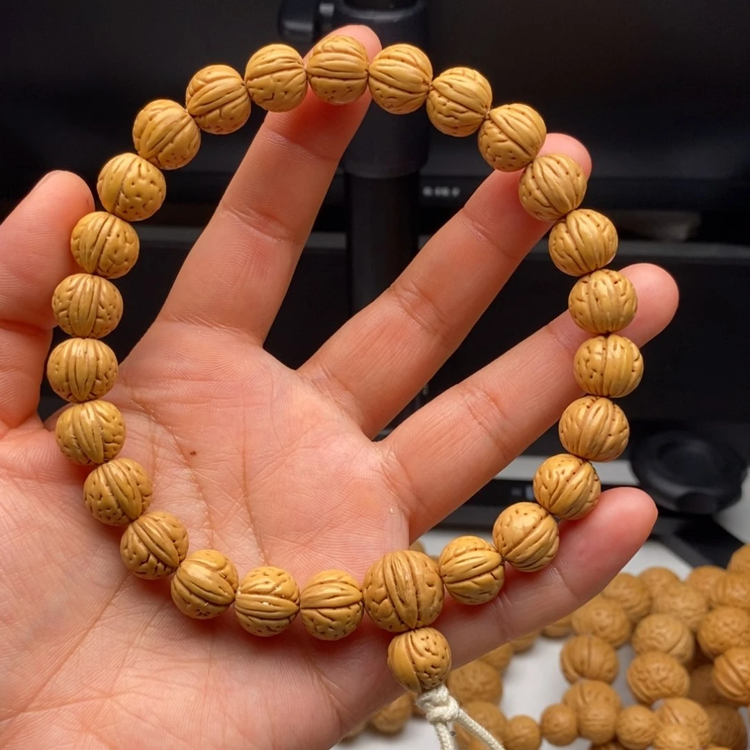 桃核手串萬**意桃核手串金豆奶油