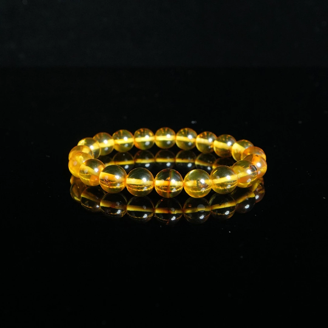 DY-M1384 虫珀单圈手串 9.95g