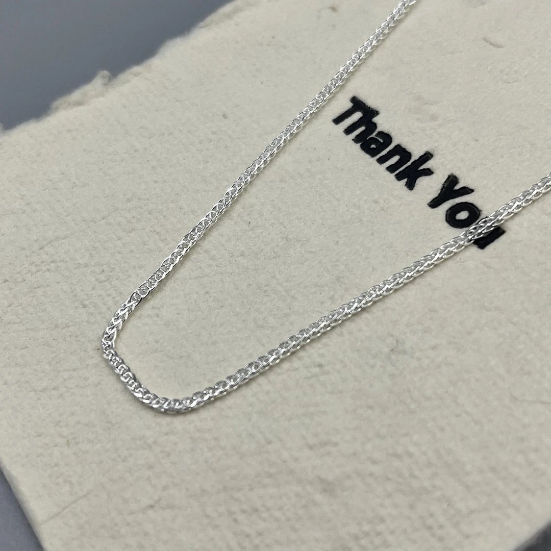 链子足银 足银肖邦链气质轻奢时尚百搭叠戴简约精致坠链素款