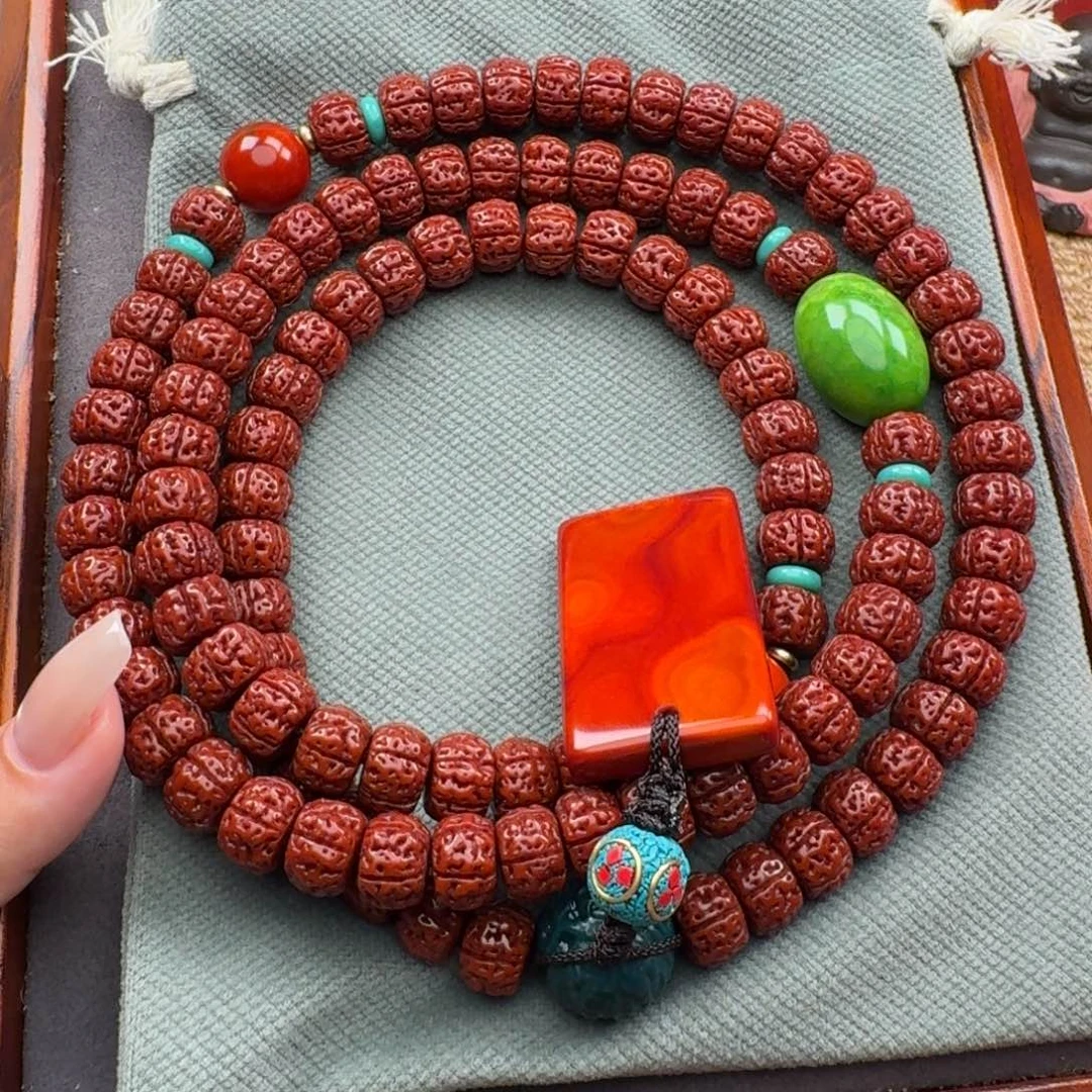 任***锋吊坠金刚菩提盘龙