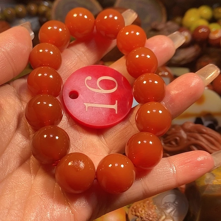 玛瑙/玉髓手链未镶嵌赤*?