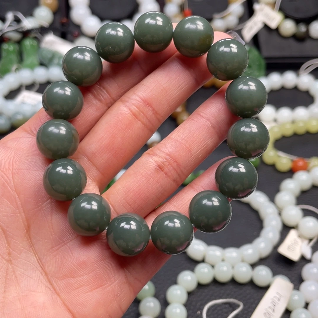 和田玉未镶嵌手链