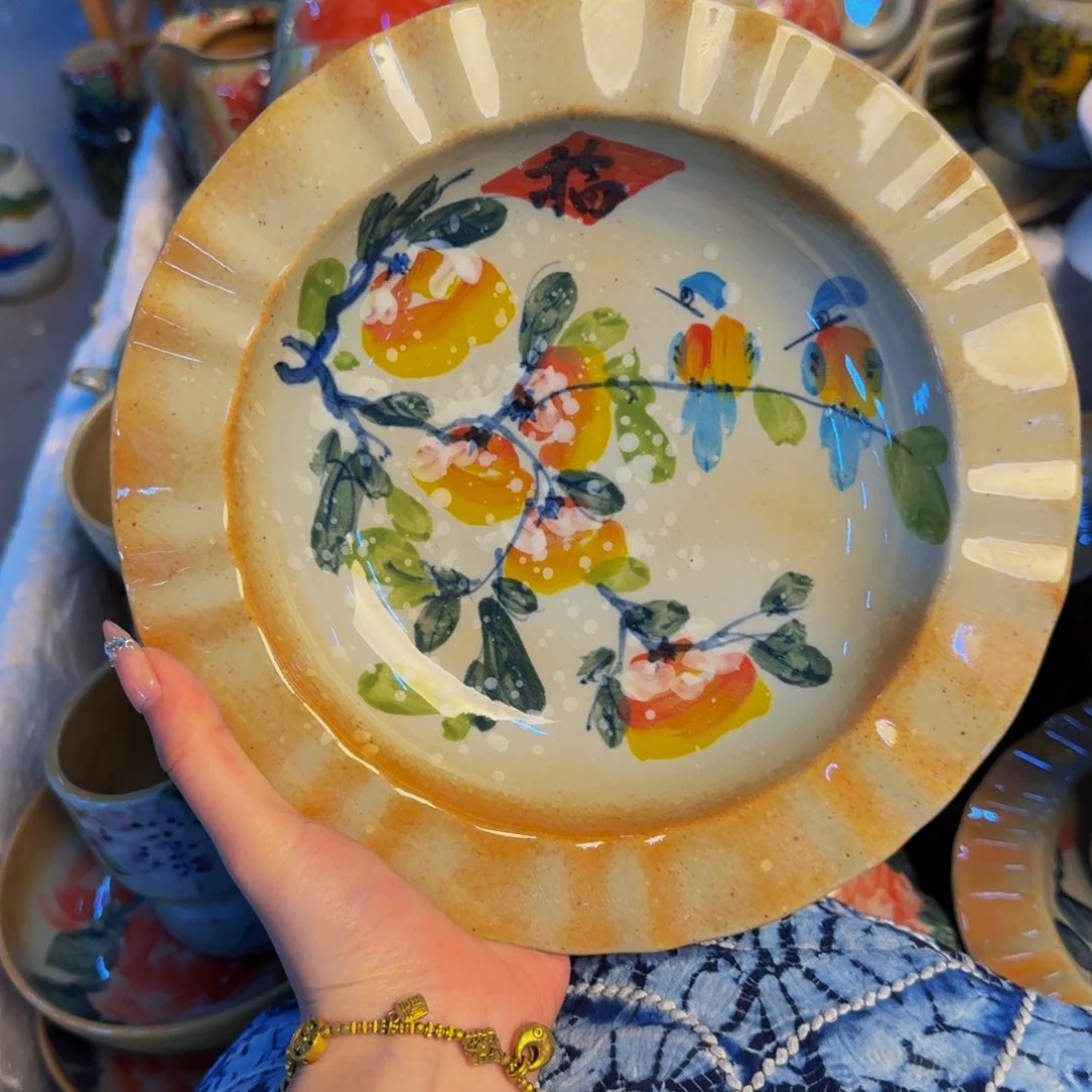 瓷片景德镇陶瓷手工手绘