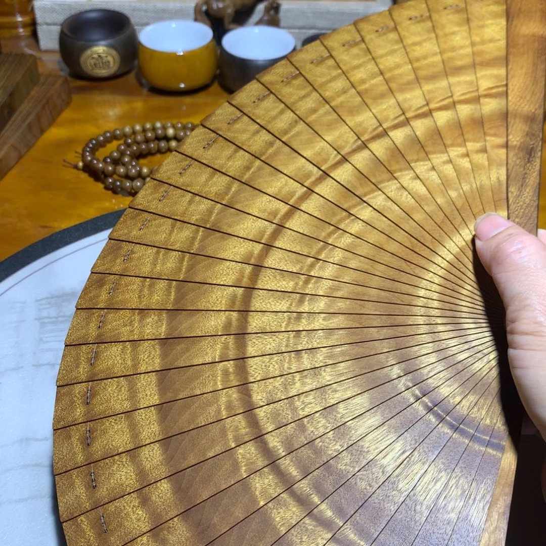 金丝楠迪*金丝楠木小叶桢楠扇子21公分