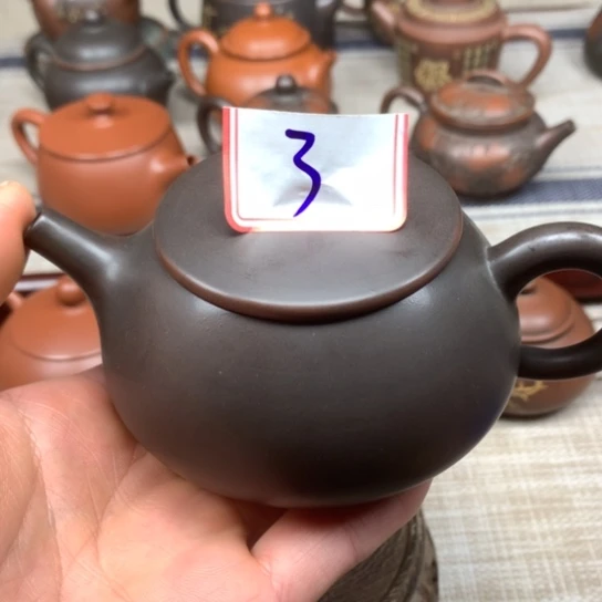 壶微瑕 黑素石瓢壶 180到200毫升左右