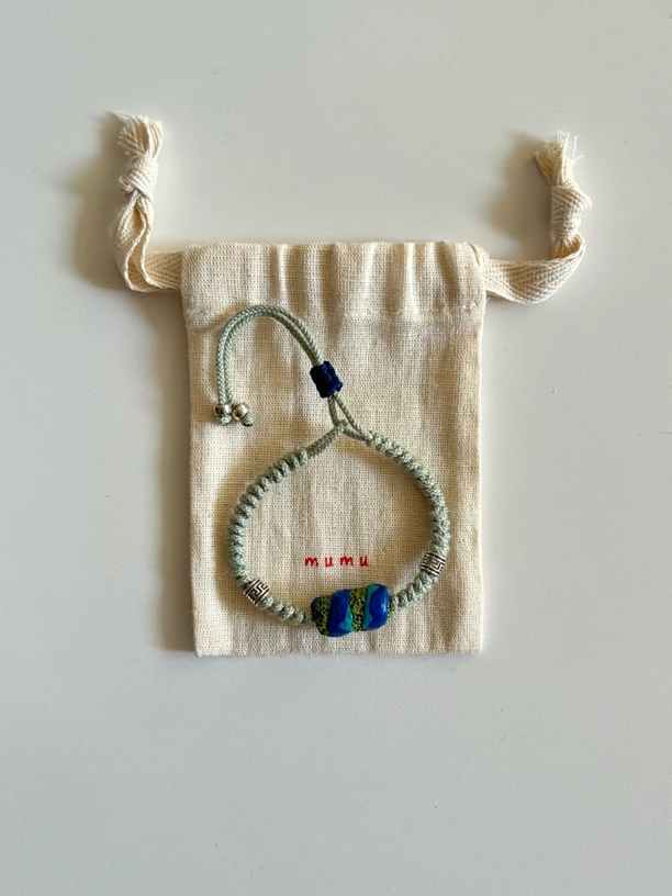 非金属木质手链 木木部屋 尼泊尔珠编织绳 手工编织手链