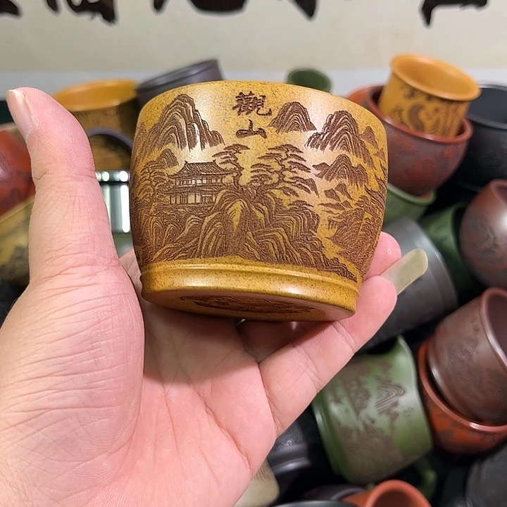 茶杯紫砂全手工紫砂主人杯