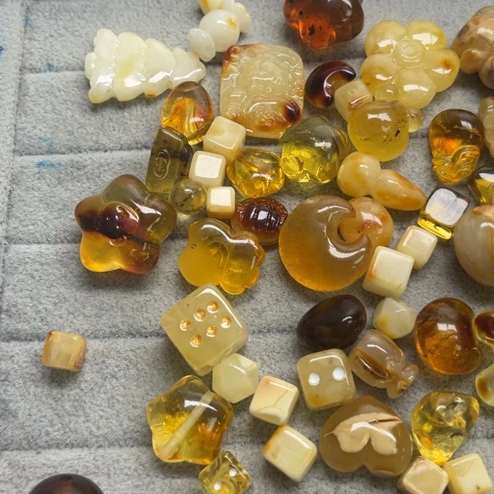 未镶嵌蜜蜡裸石嚭*天然琥珀蜜蜡配件