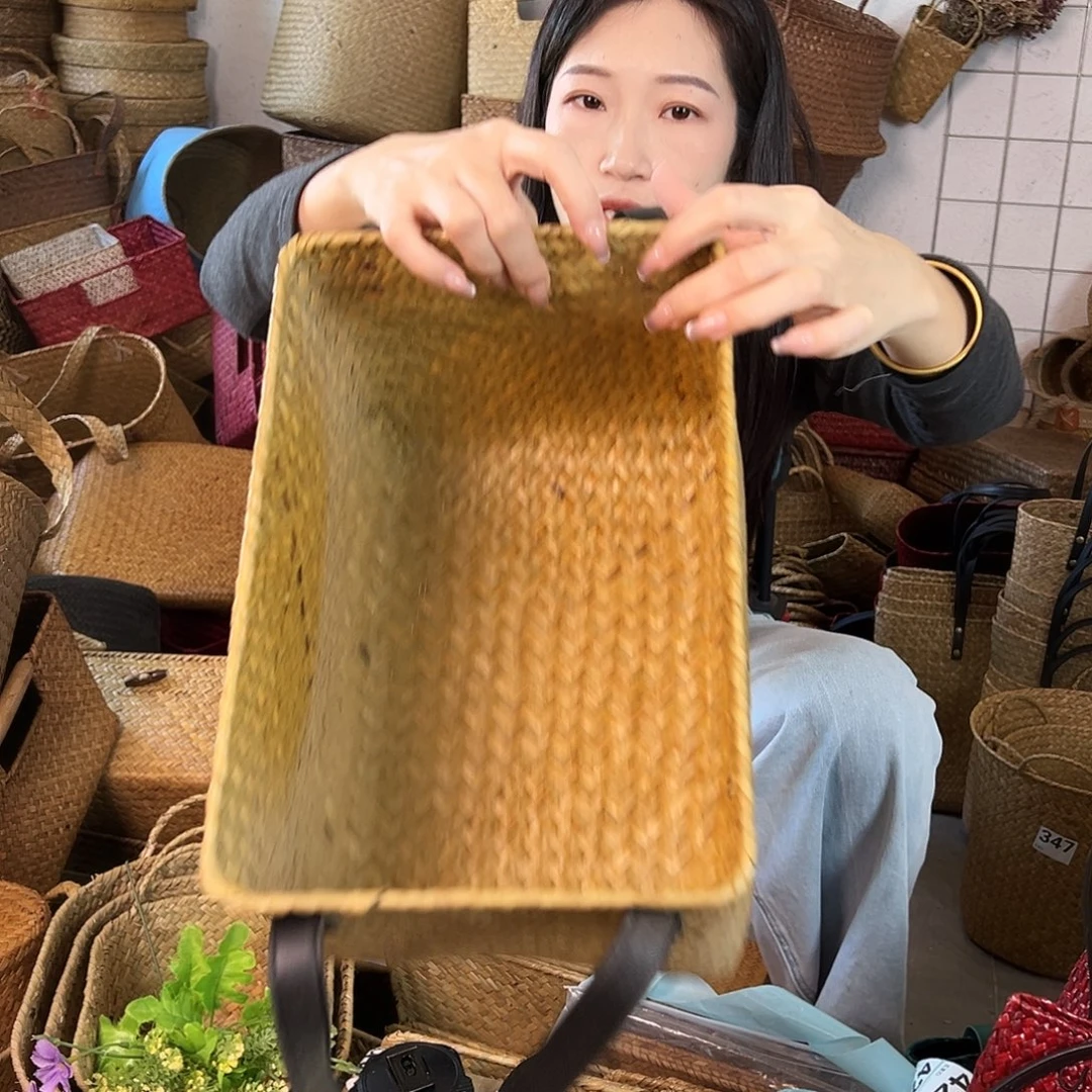 草编草编包/草编收纳盒微瑕疵