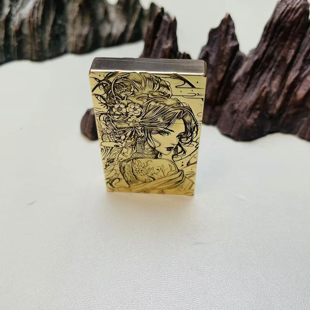帕伽尼黄铜桃花妖姬3500打火机