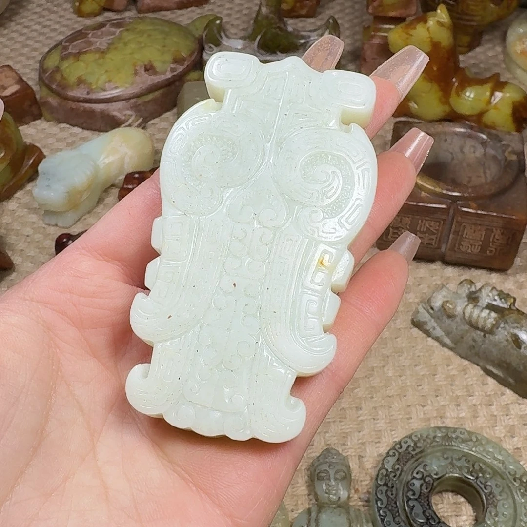 白玉菩提吊坠挂件