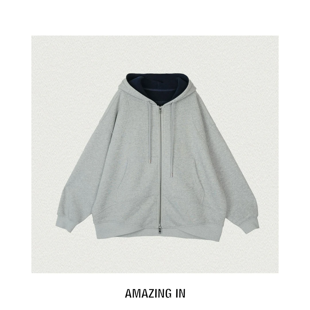 AMAZING IN | 棉质 | 加绒连帽卫衣外套 A251029-AI59CST20251002
