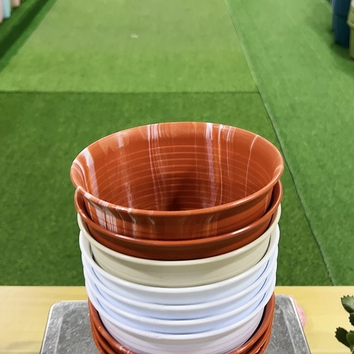 微瑕矮陶口18高13混色10只无托