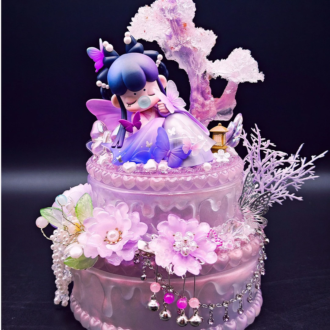 可爱女生奶油胶摆件手办礼物收纳冲冲冲