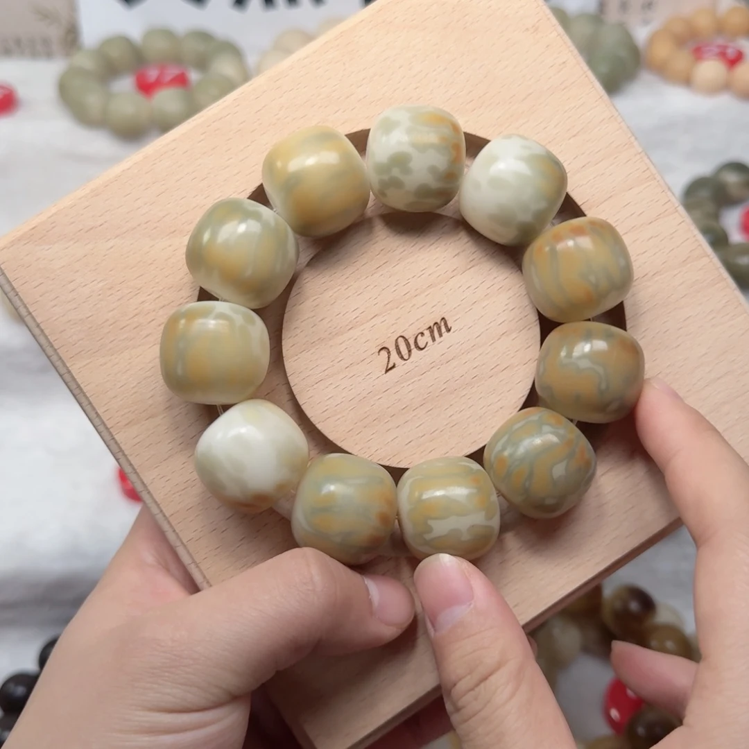 吊坠白玉菩提卡24手工干磨山水老型