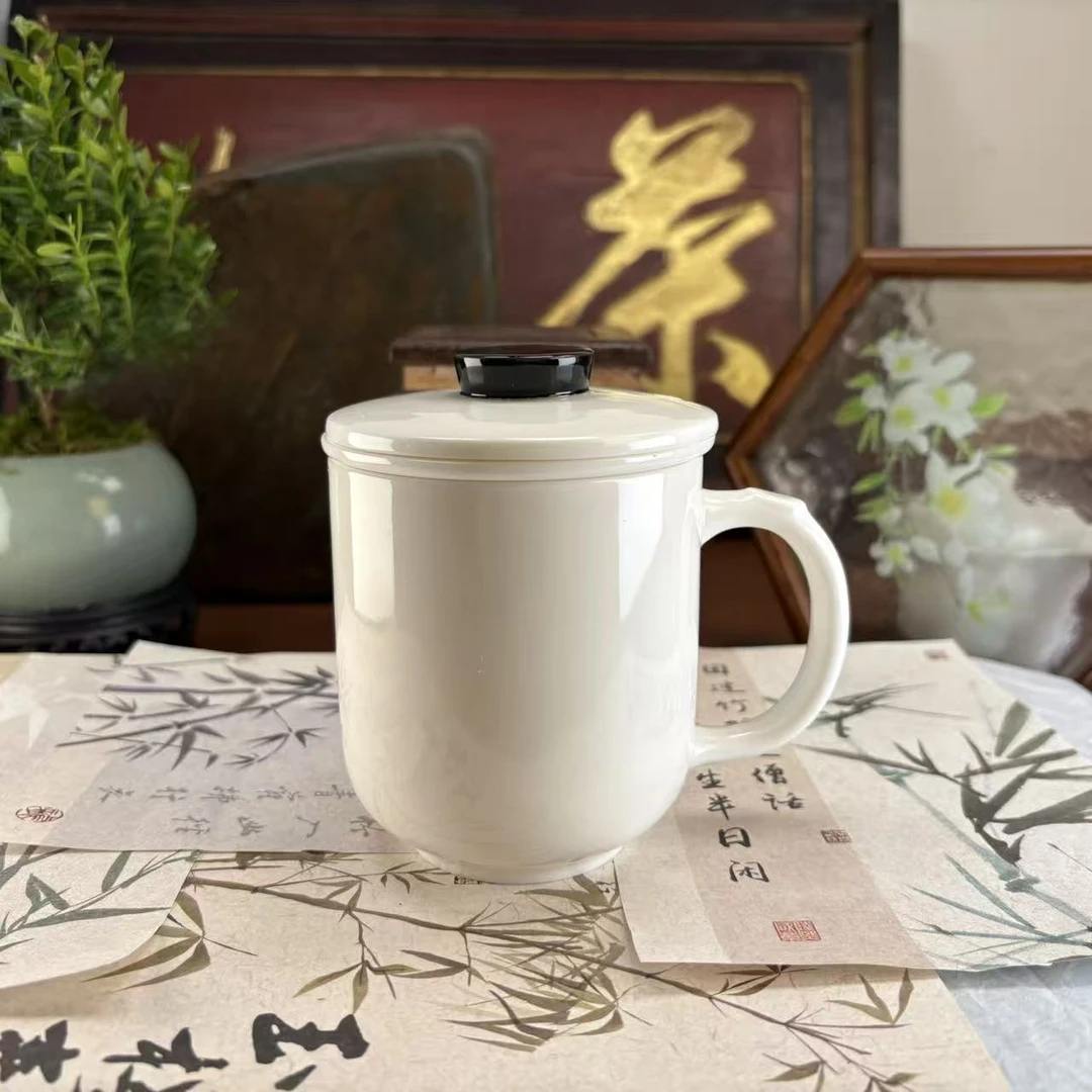 羊脂玉办公杯-8995-0104