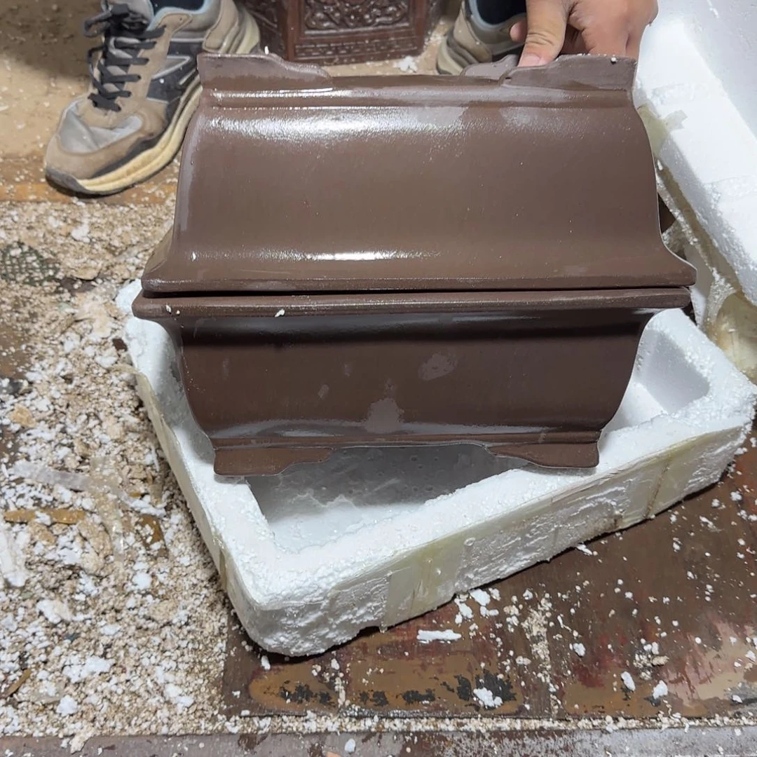 紫砂花盆口径26.18.10口径