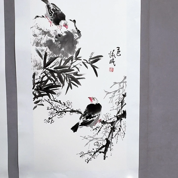 国画亲笔手绘放心去藏