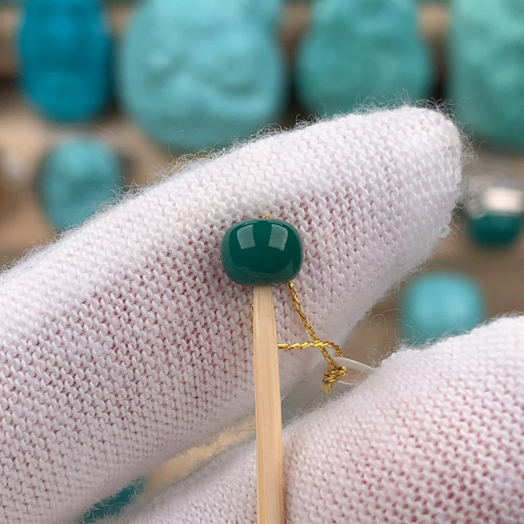 绿松石配饰未镶嵌卡5.5*4.6