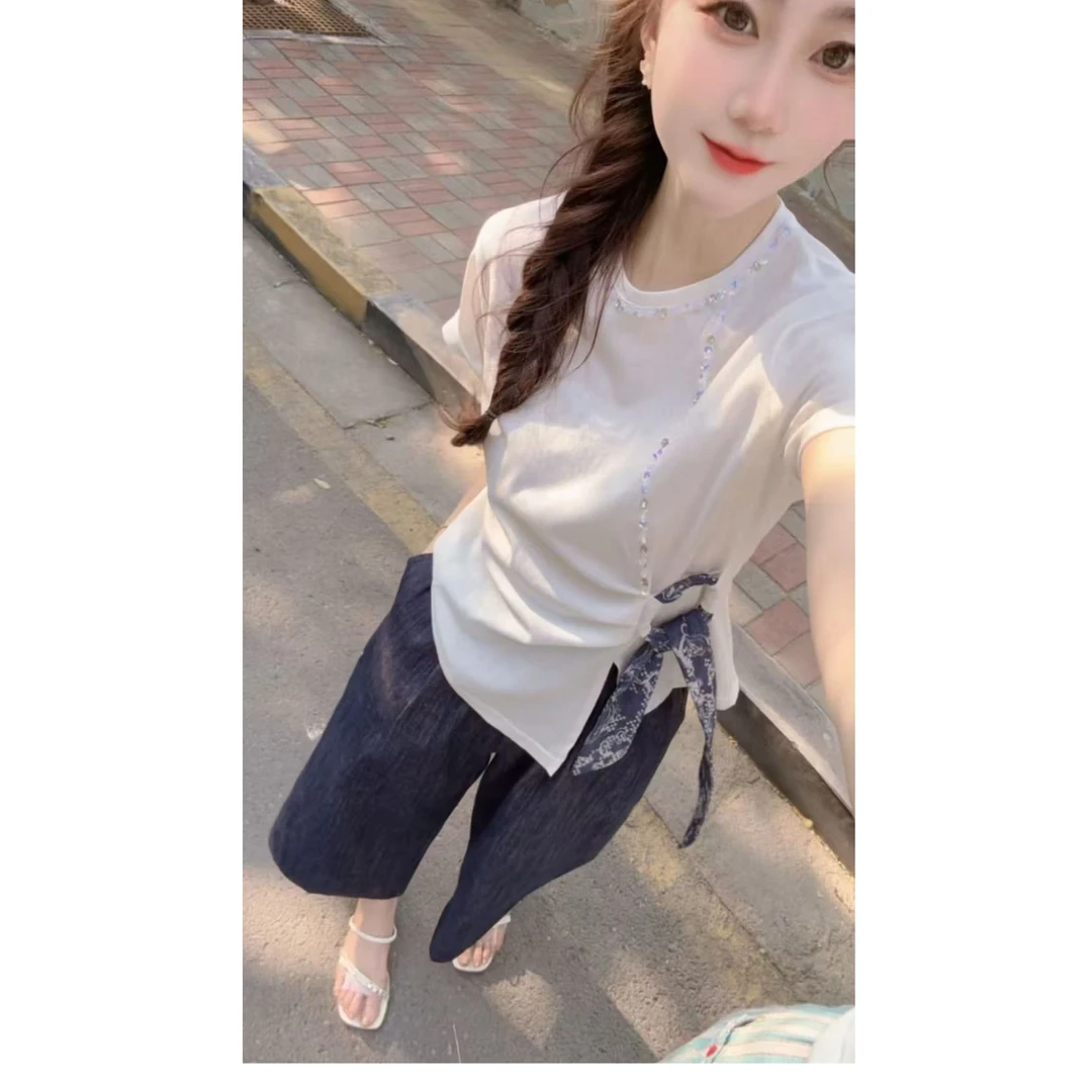 『显瘦牛仔U』舒适简约潮流洋气减龄牛仔裤25628