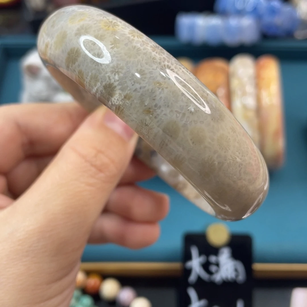 未镶嵌手镯硅化玉