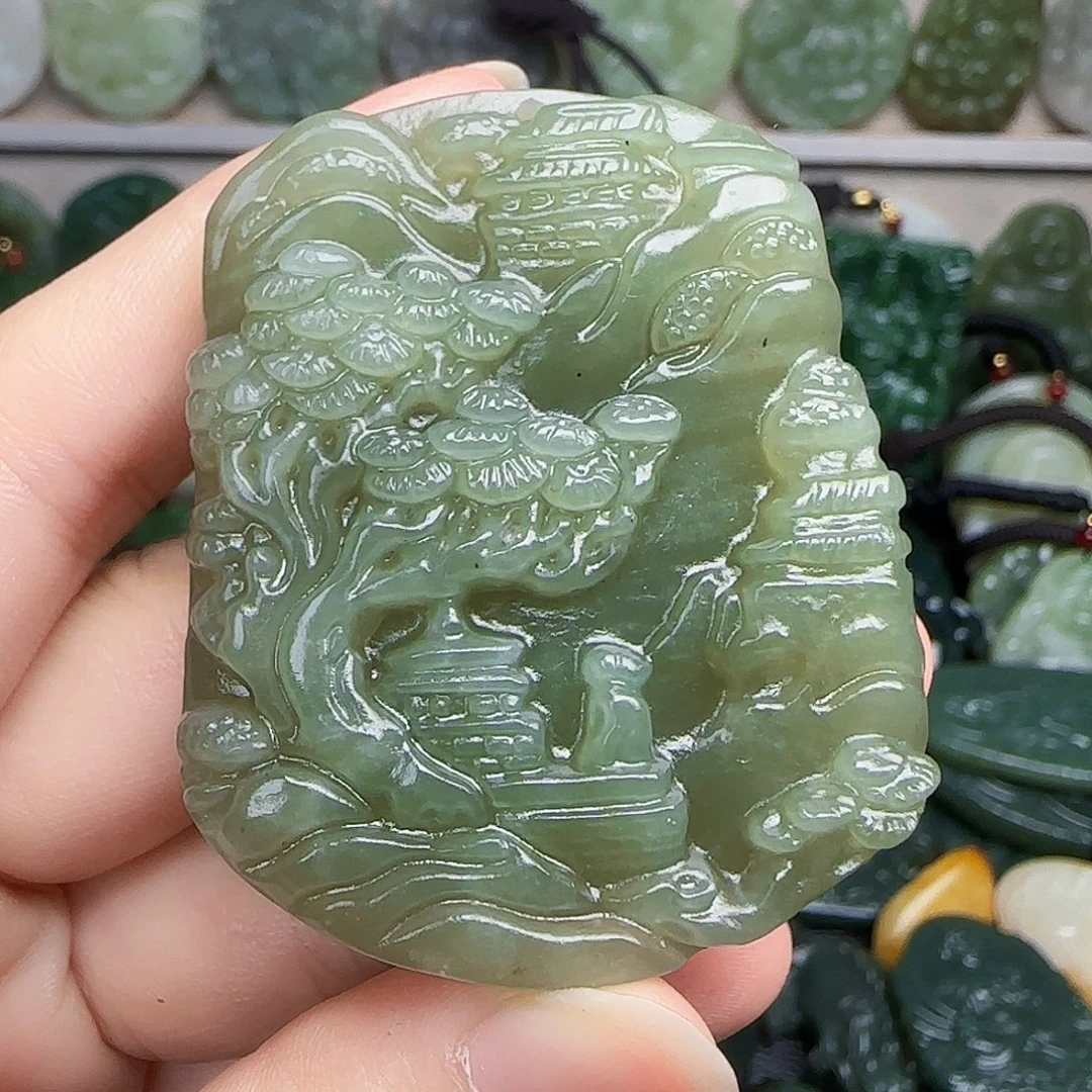 和田玉未镶嵌颈饰