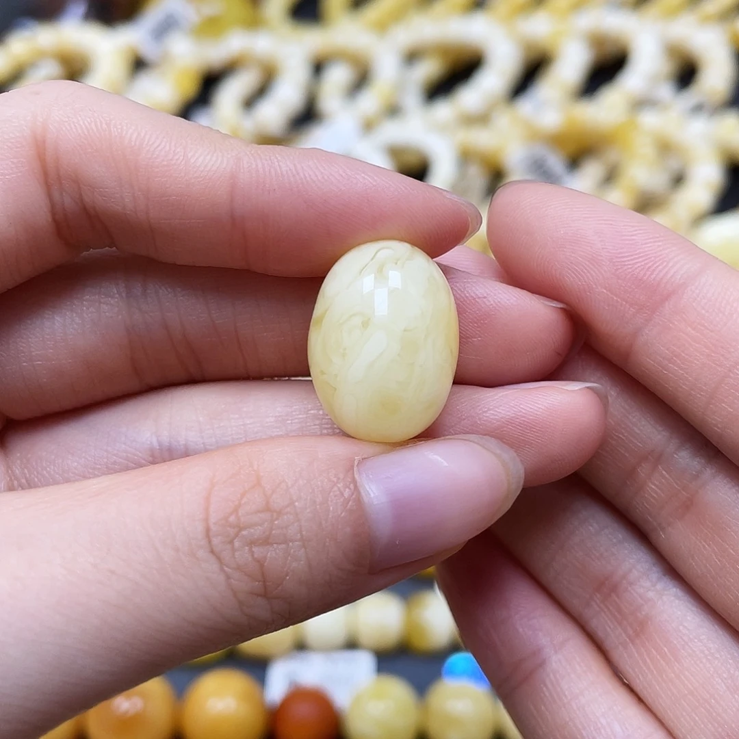 未镶嵌蜜蜡裸石沁色枣珠14.7✖️19.8mm