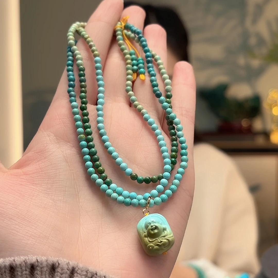 绿松石未镶嵌颈饰