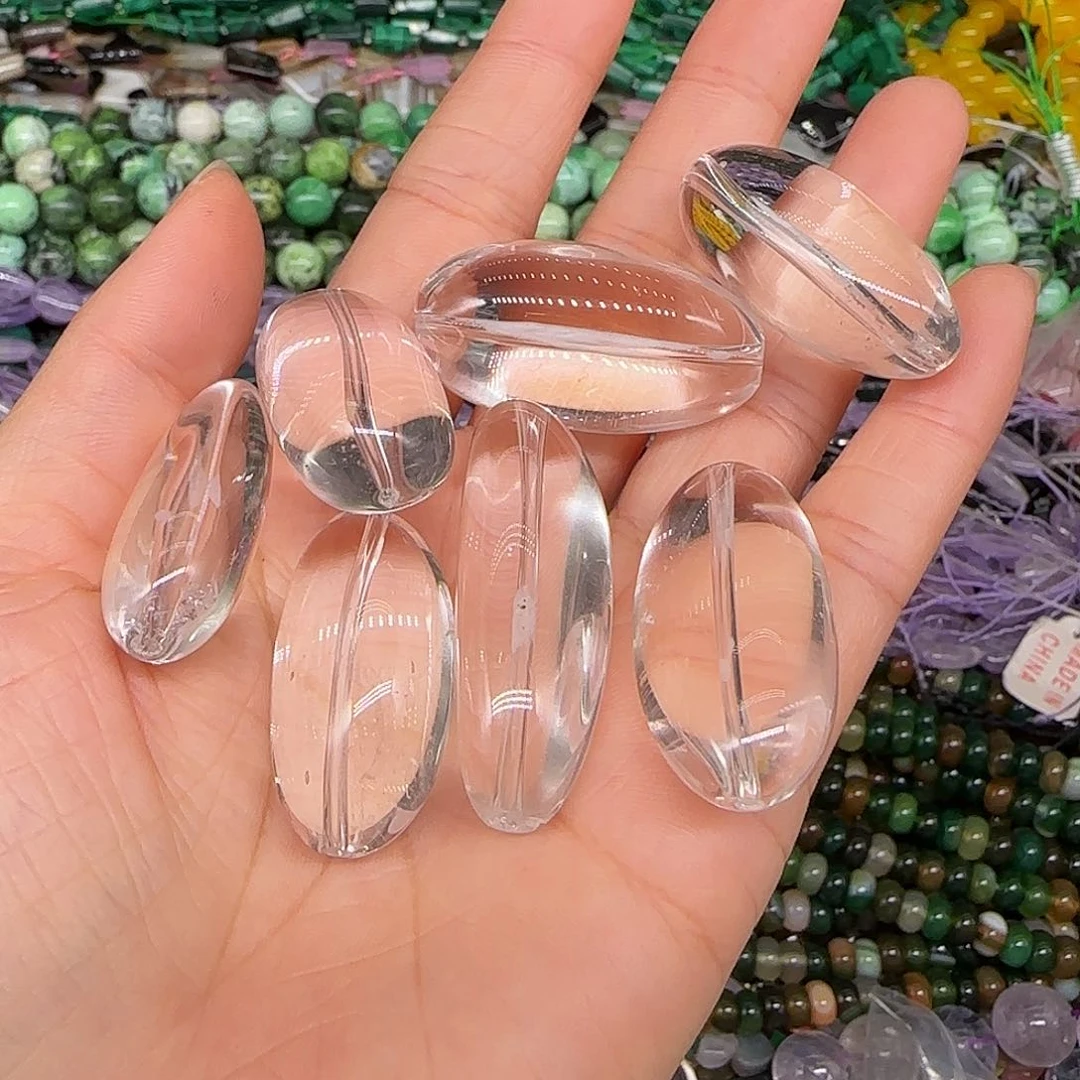 玛瑙/玉髓合金珠宝半成品白水晶一颗大