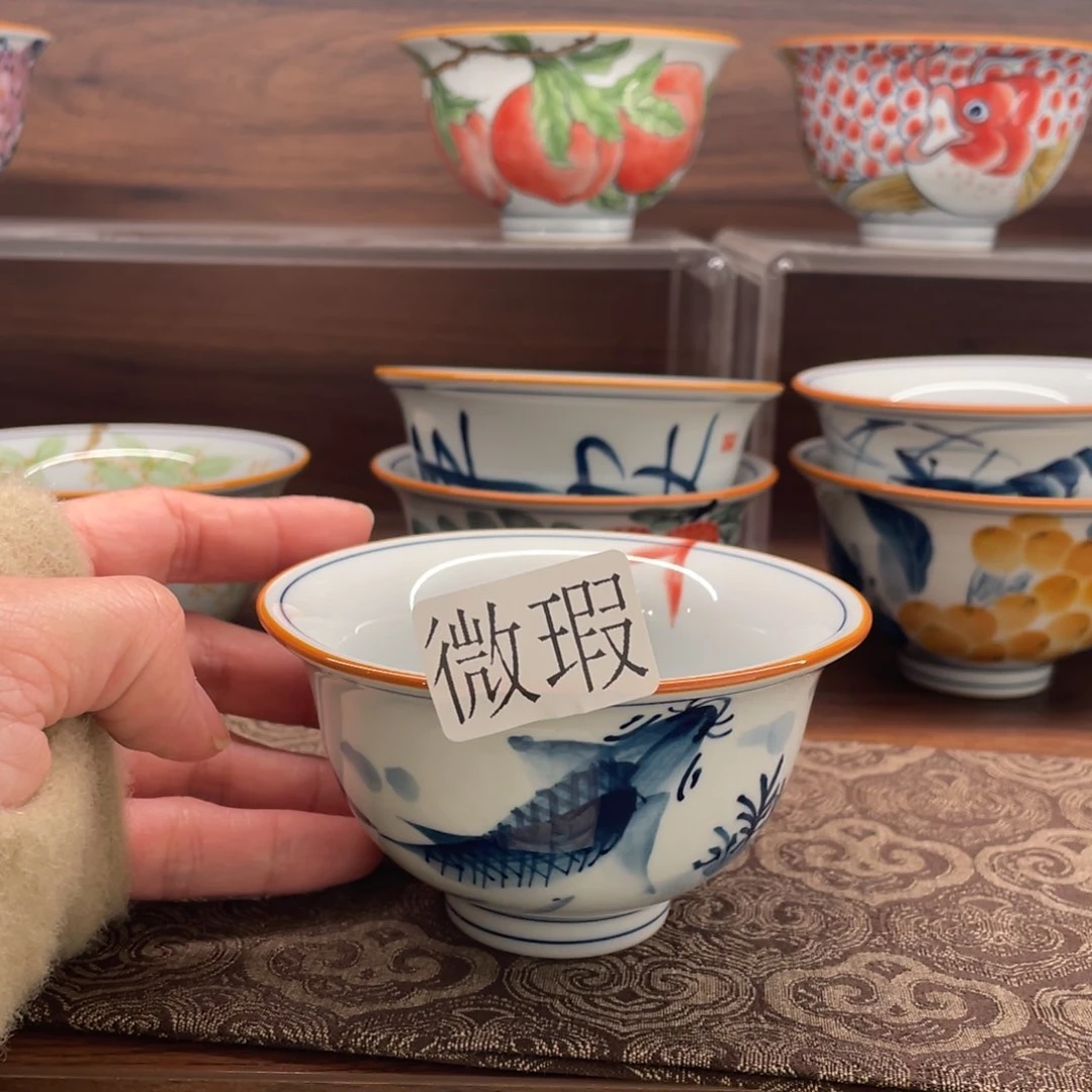 有瑕釉下彩纯手绘