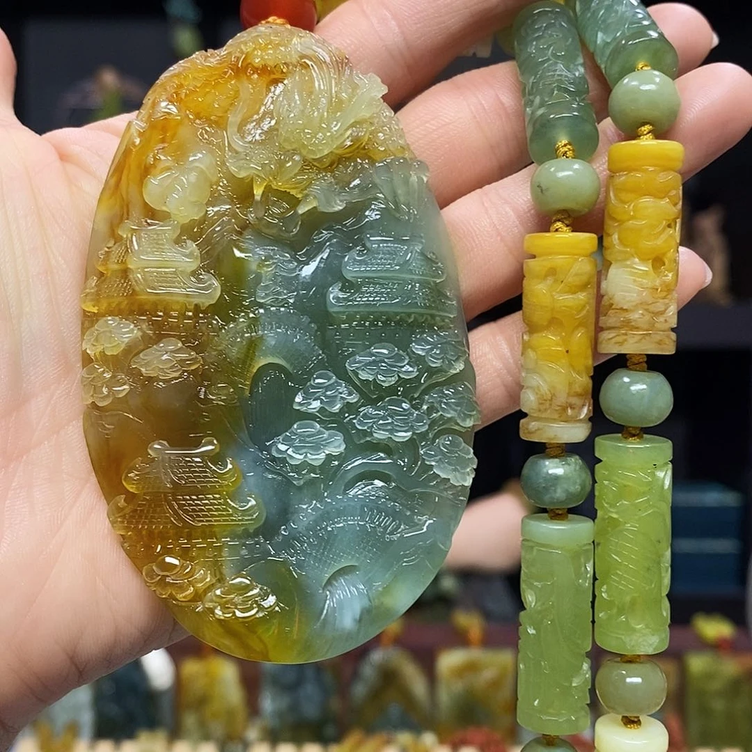 未镶嵌岫玉挂件挂件