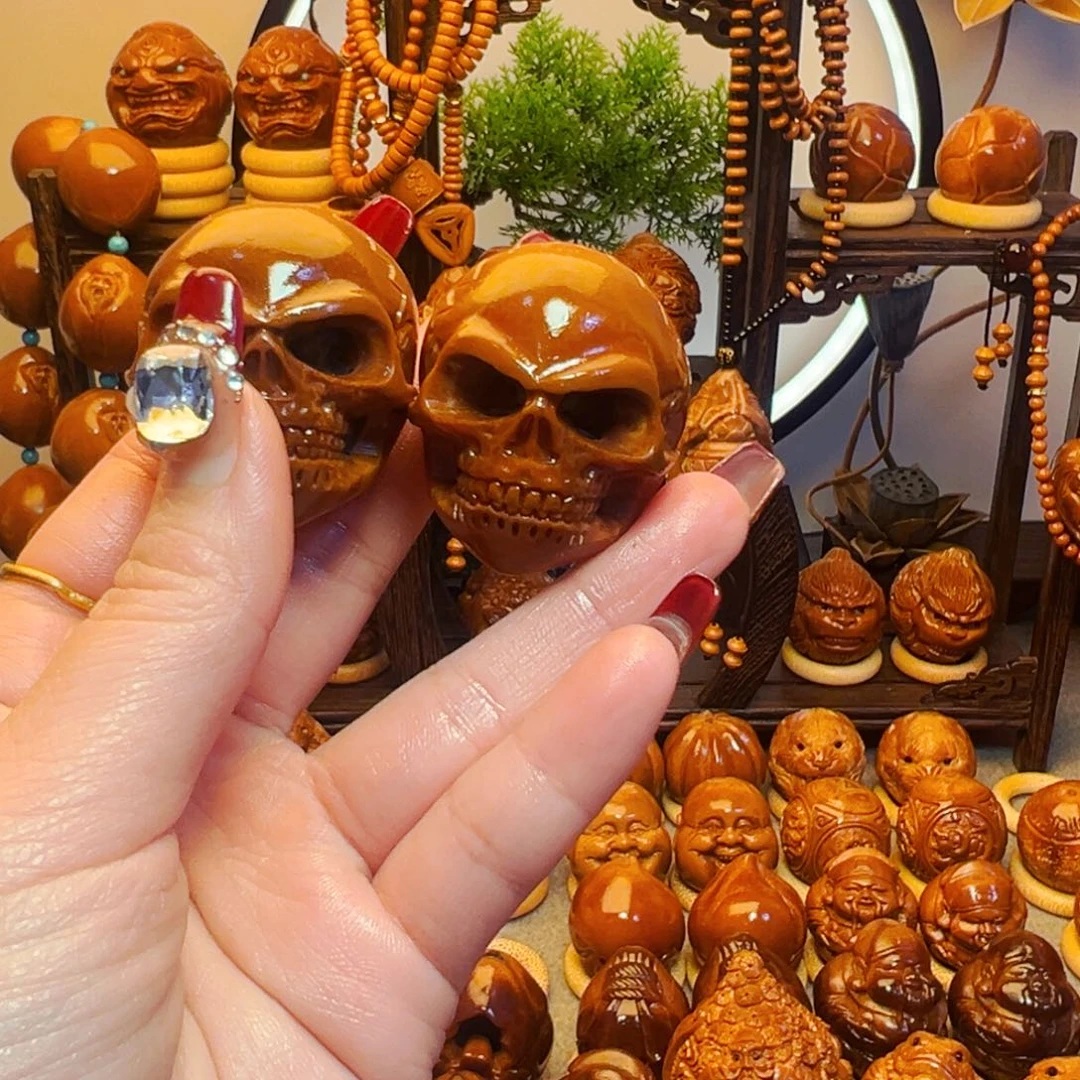 橄榄核手串/手链?***路路通一对