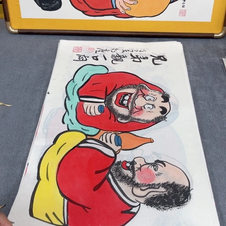 国画手绘禅意画一物一拍