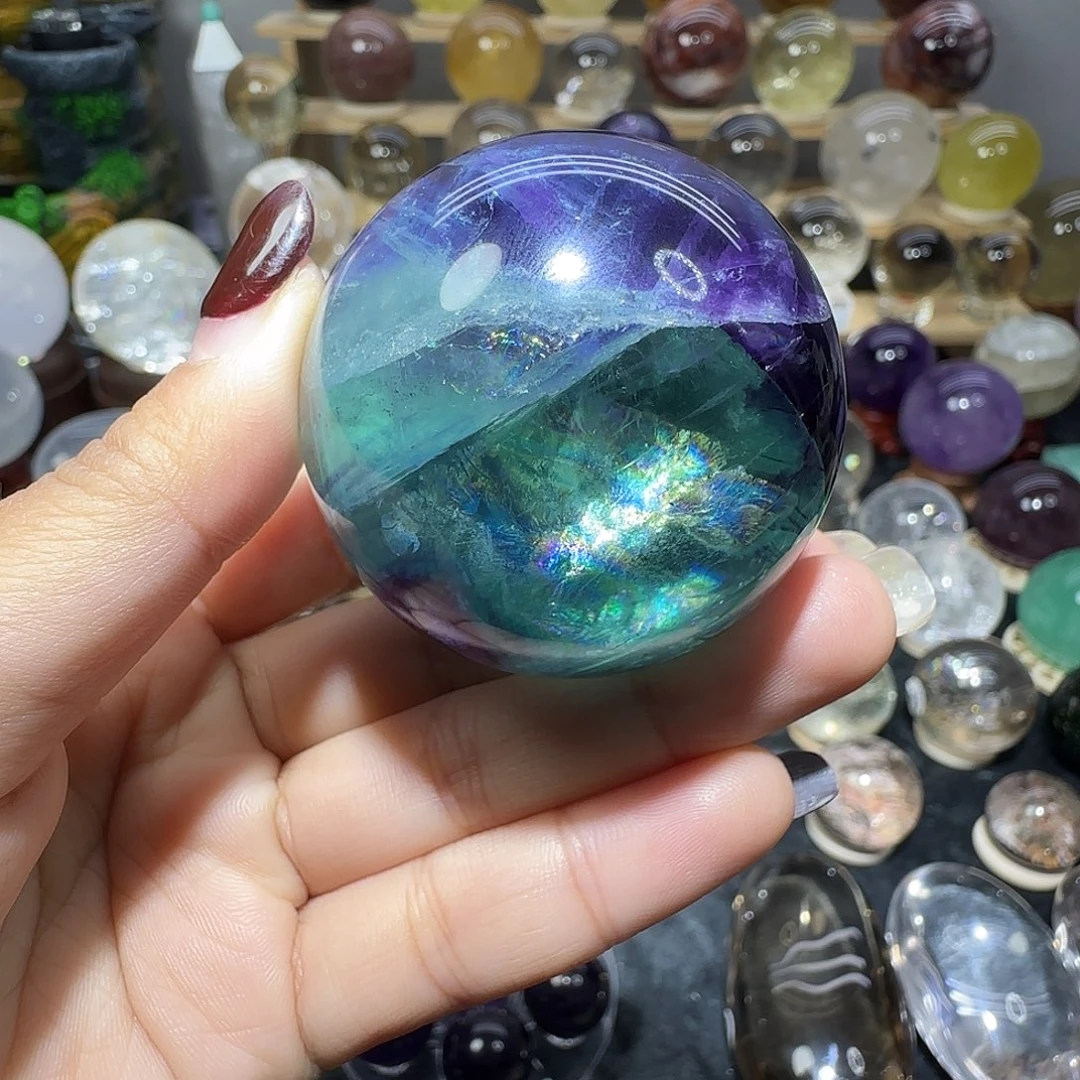 未镶嵌珠宝半成品水晶彩莹石