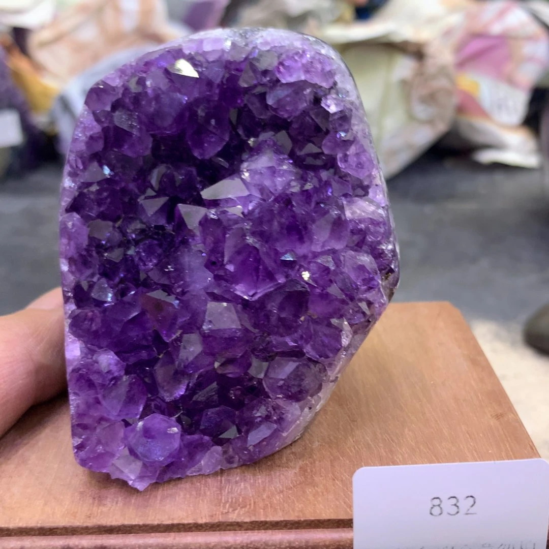 水晶摆件未镶嵌紫晶832