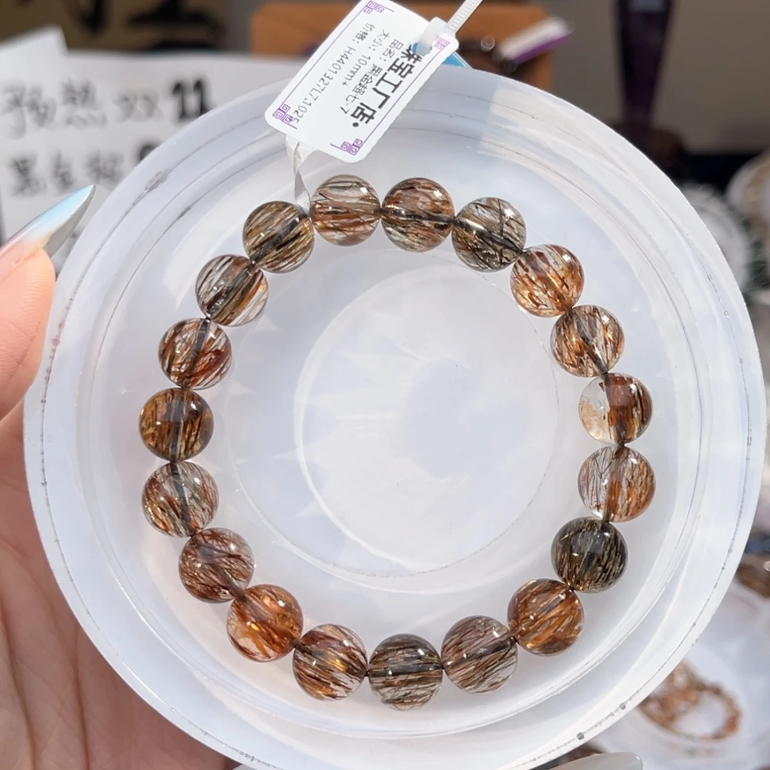 未镶嵌水晶手链黑金超七10