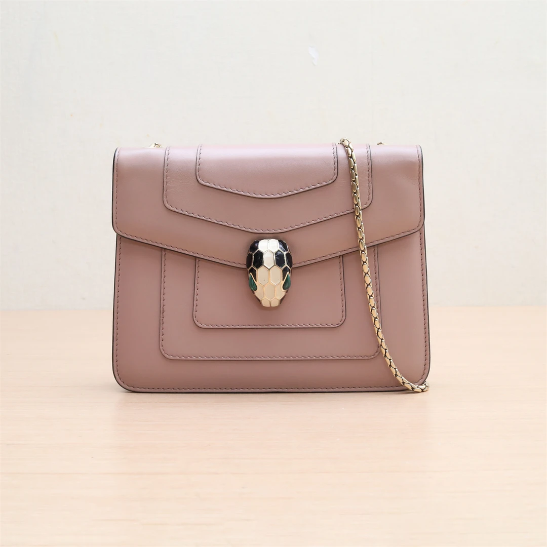 95新 BVLGARI/宝格丽 链条 蛇头包 方版 20 P234552993