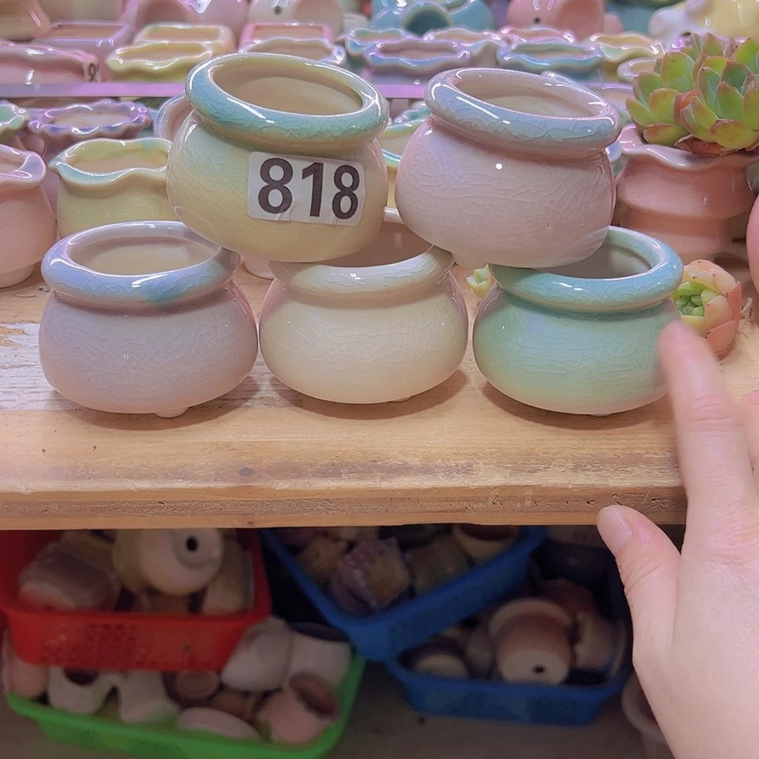 陶瓷花盆当场满12包邮