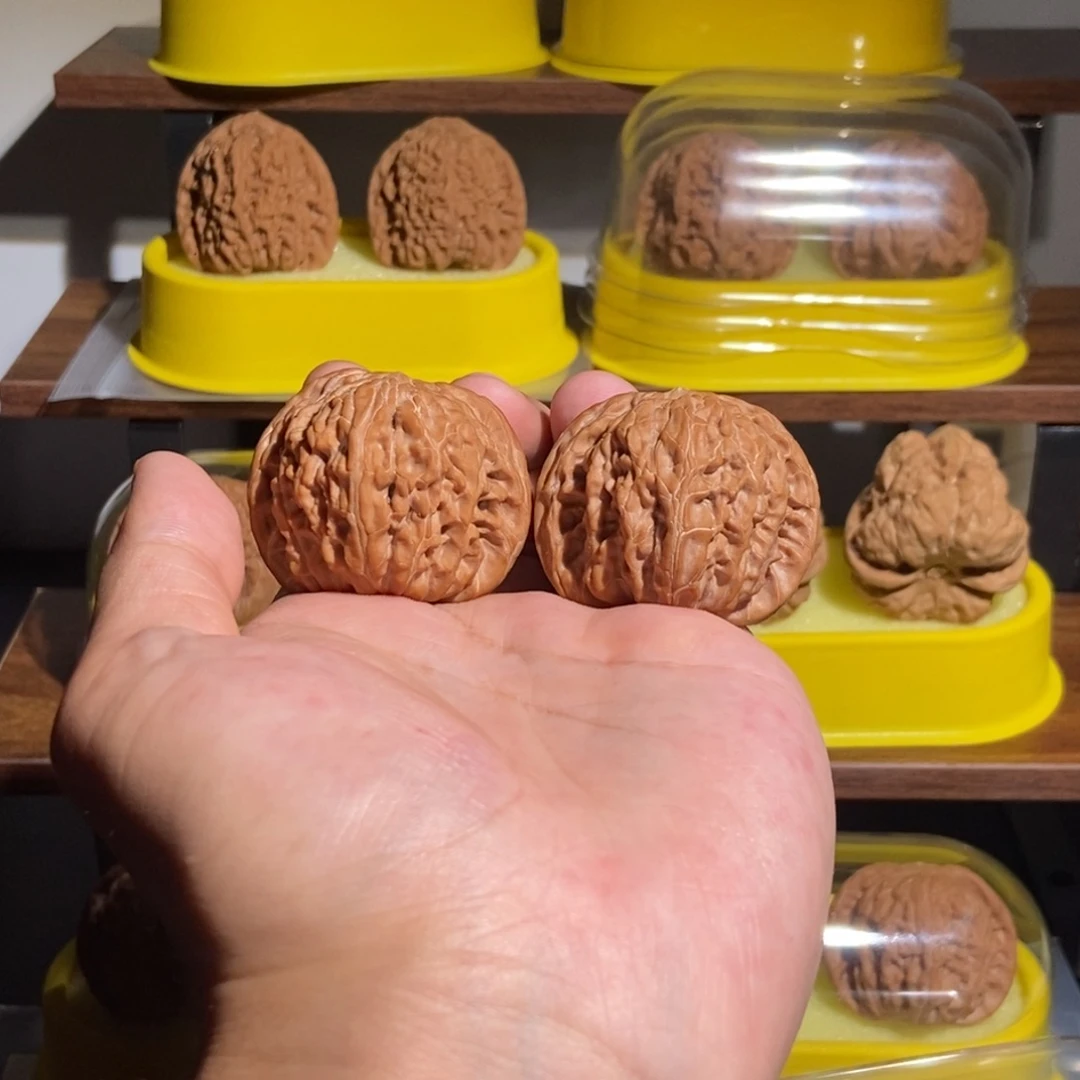 波***-吊坠文玩核桃全品42尺磨盘红皮山地精品对