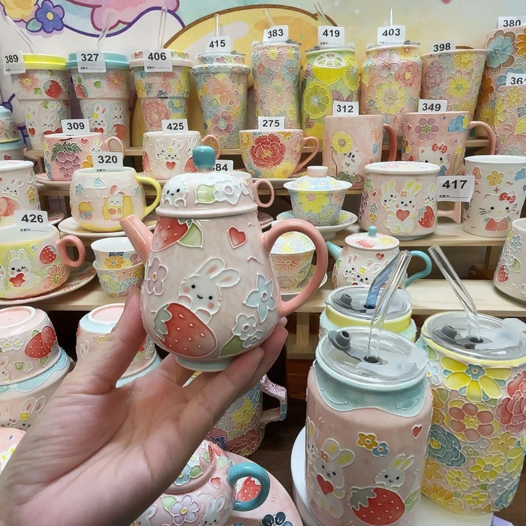 瓷片微瑕玉泥茶壶10号号号