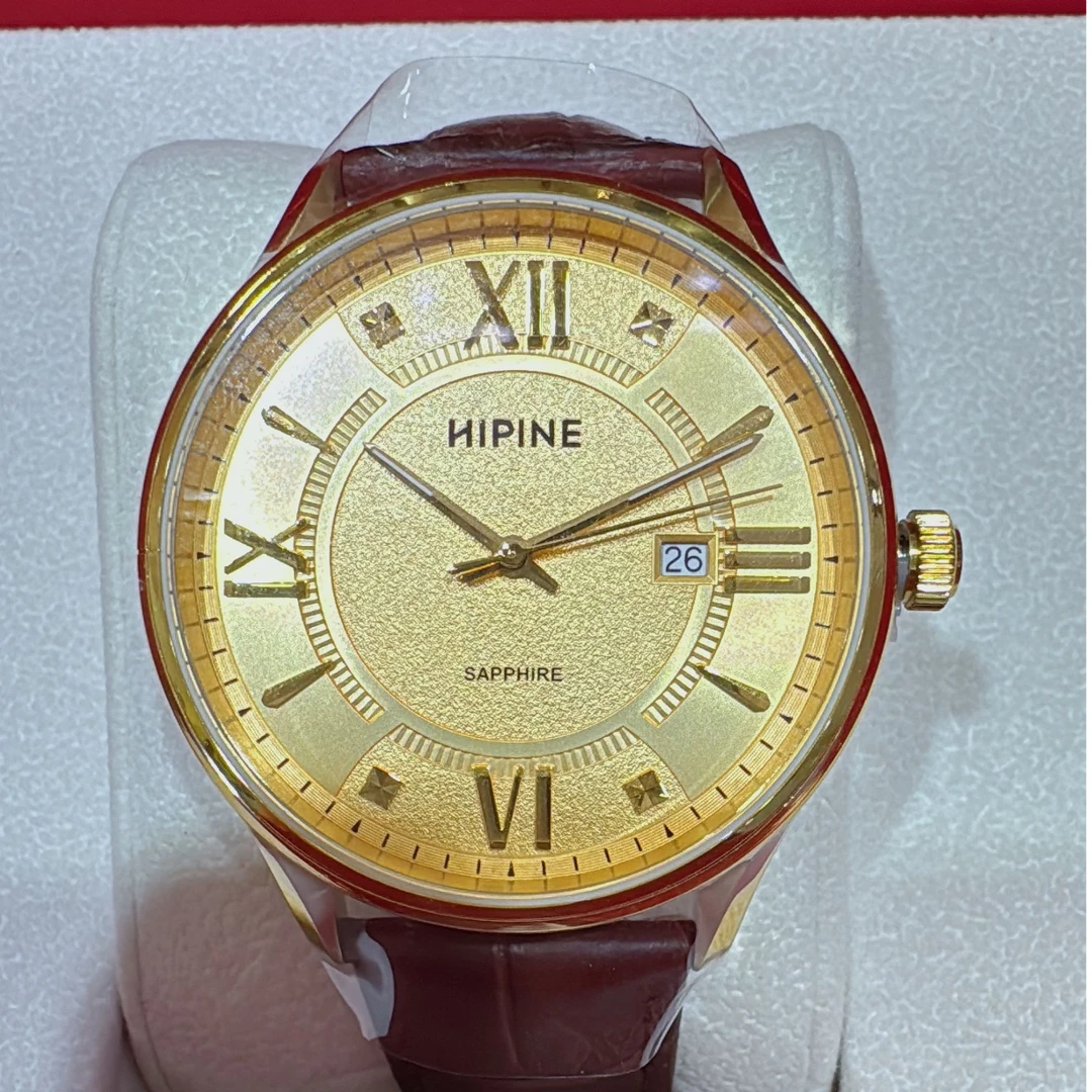 男士金表石英机芯999足金男款手表防水真金