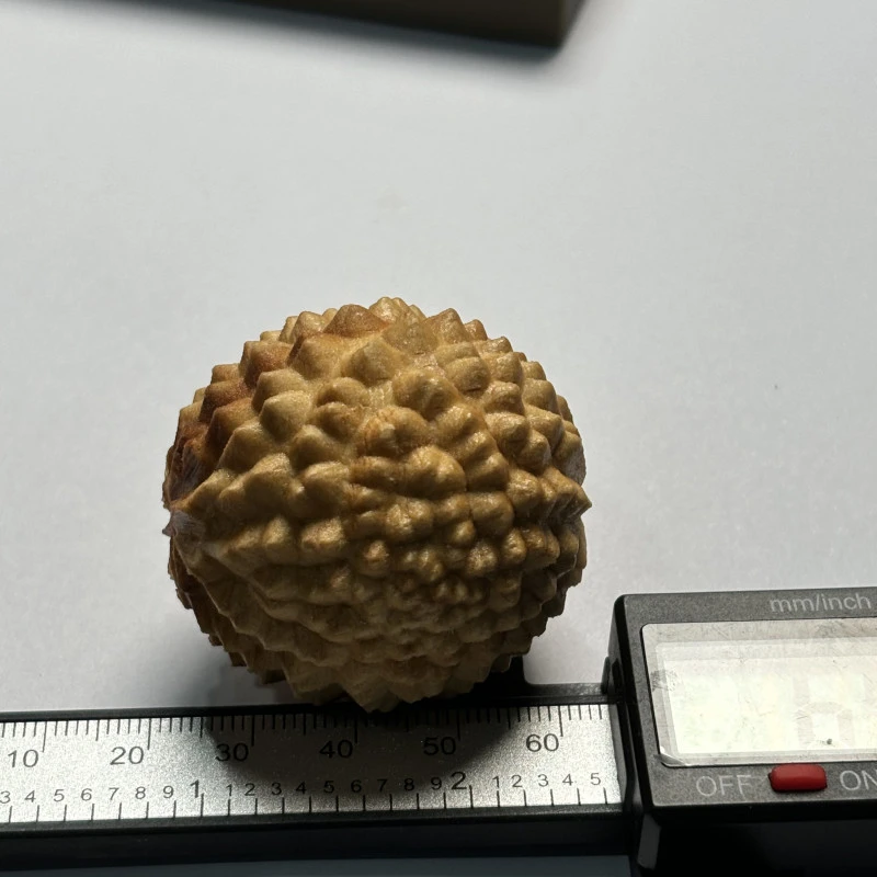 崖柏手把件榴莲 一对