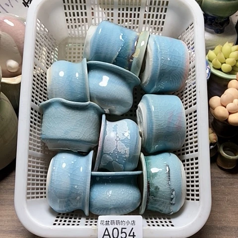 紫砂花盆054微瑕品口径4到5左右