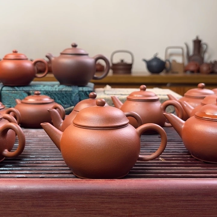茶壶紫砂潮*仿某国查帽朱泥水平