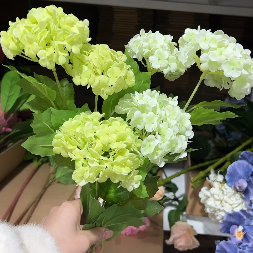 2枝混色手感雪球花。