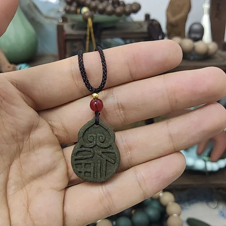 泥塑蓝药师香方福到合香牌一个