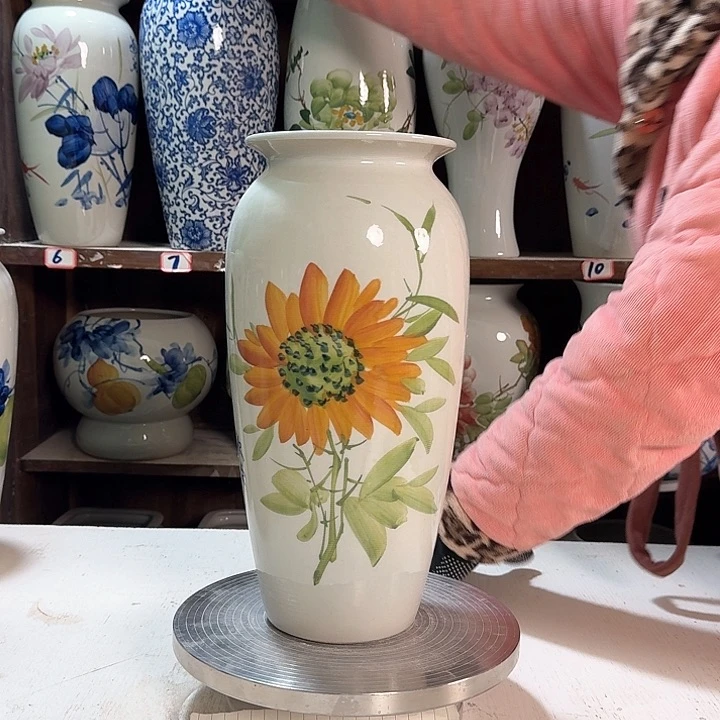 瓶高32向日葵新款陶瓷陶瓷
