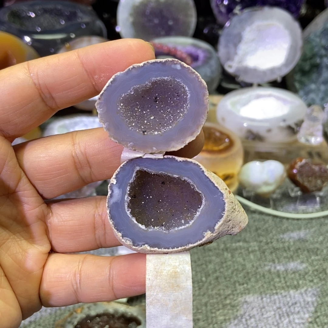 紫晶未镶嵌摆件水晶