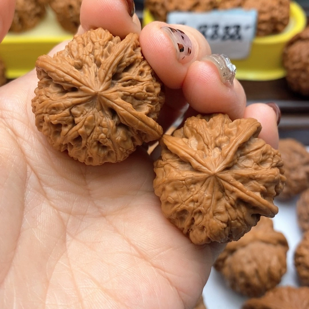 把件文玩核桃36尺雨花石丁