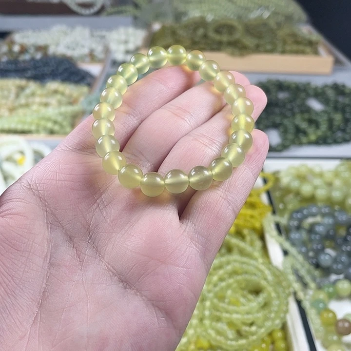 蛇纹石玉未镶嵌手链